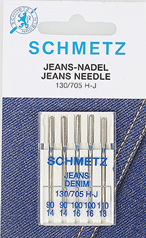 Bild på 5 st Schmetz jeansnål Nr 90/110