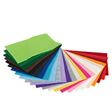 Bild på Polyesterfilt i ark 24 färger