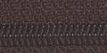 Blixtlås 4 mm nylonspiral Brun